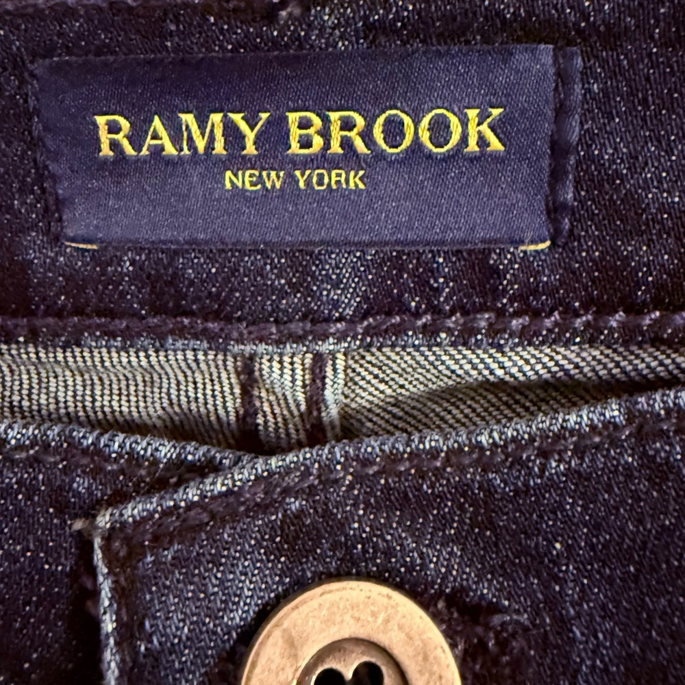 Ramy Brook Dark Blue Flare Pants - Picture 3 of 13